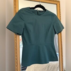 Kate Spade Saturday Short Sleeve Sheath Top - Dark Teal.